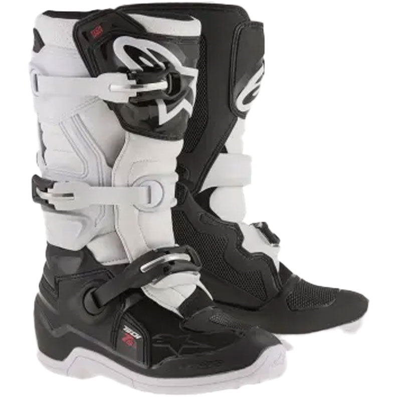 Alpinestars Tech 7 S Kinder Motorradstiefel schwarz-weiß
