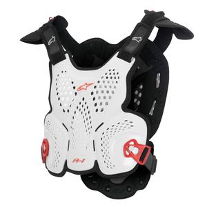 Alpinestars A-1 Roost Guard CE2 Körperprotektor weiß-schwarz-rot