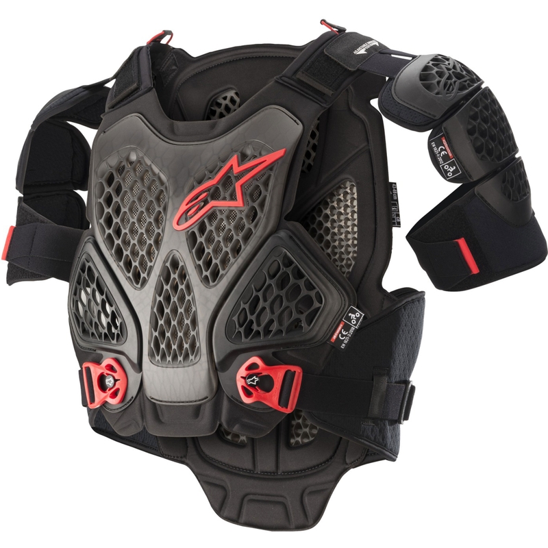 Alpinestars A-6 Körperschutz schwarz-anthrazit-rot