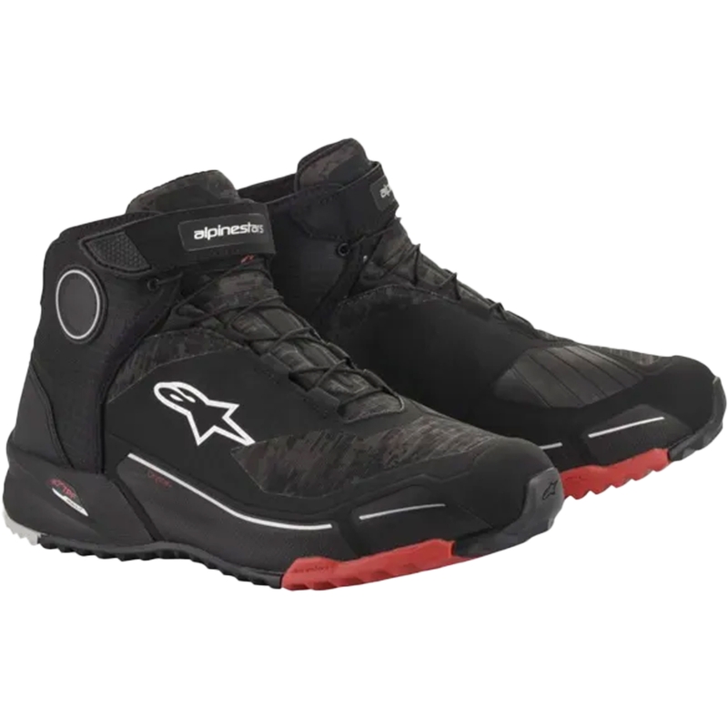 Alpinestars CR-X Drystar Motorradstiefel schwarz camo-rot