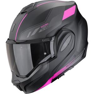 Scorpion EXO-TECH EVO Socius Motorrad-Klapphelm matt schwarz-pink