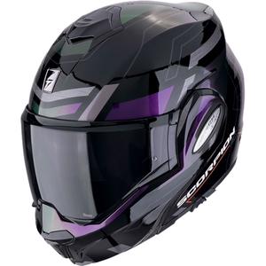 Klappbarer Motorradhelm Scorpion EXO-TECH EVO CONQUER mattschwarzes Chamäleon