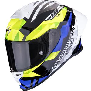 Scorpion EXO-R1 EVO II Air Valere Motorrad Integralhelm schwarz-blau-fluogelb