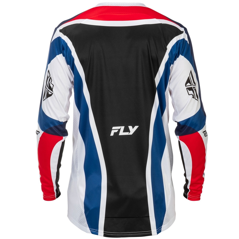 FLY Racing Lite USA Motocross Trikot rot-weiß-blau