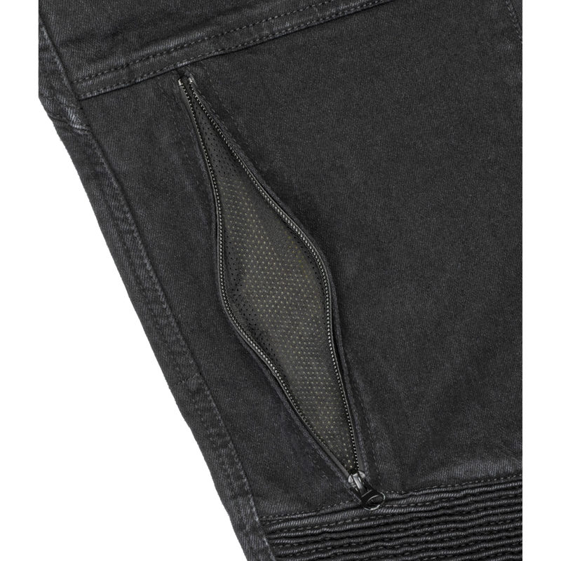 Damen-Motorradjeans Ayrton 505, schwarz