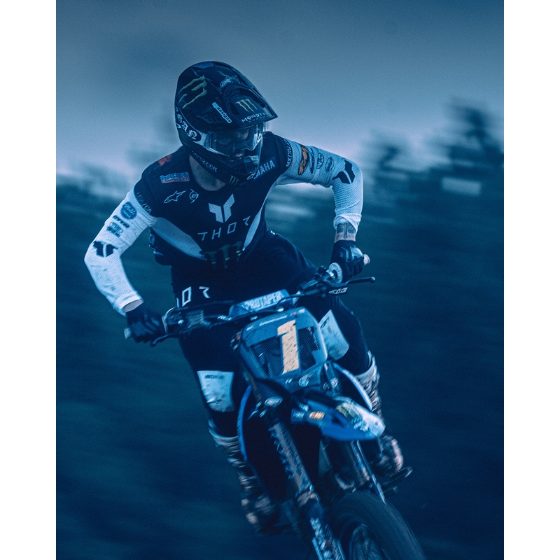 Alpinestars Supertech Vision DNGR38 XXV Motocrossbrille schwarz-silber mit verspiegeltem silbernem Plexiglas