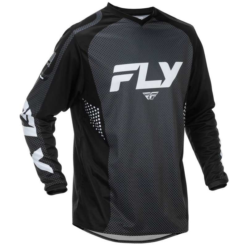 FLY Racing F-16 Motocross Trikot schwarz-weiß