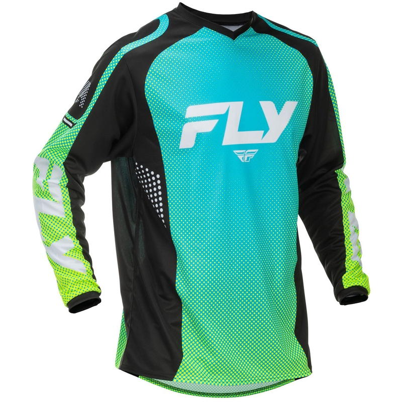 FLY Racing F-16 Motocross Trikot blau-schwarz-weiß