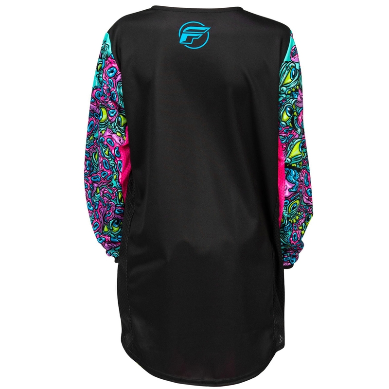 Kinder Motocross Trikot FLY Racing KINETIC MUTANT schwarz-multicolor
