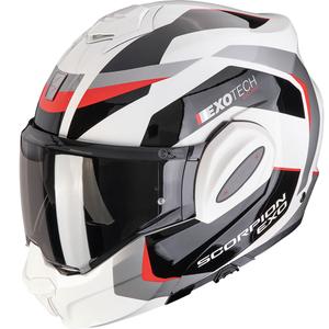 Scorpion EXO-TECH EVO PRO Accuti Motorrad-Klapphelm grau-schwarz-rot