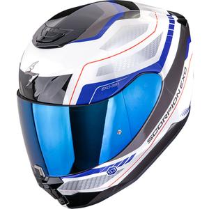 Scorpion EXO-391 Leo Integralhelm Motorrad weiß-blau