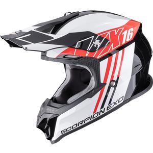 Scorpion VX-16 EVO Air Lignes Motocrosshelm schwarz-rot