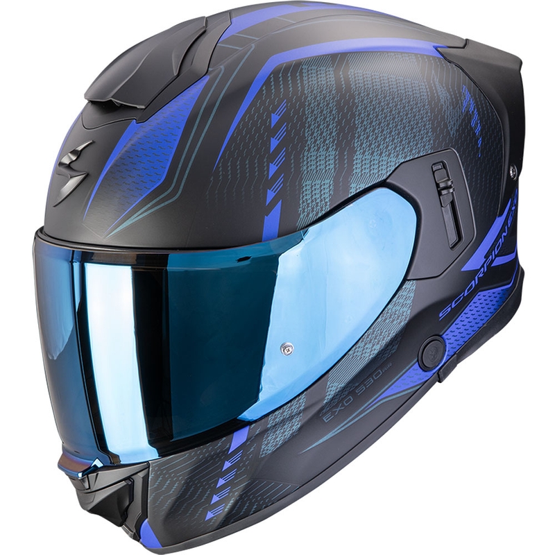 Scorpion EXO-530 Air Theras Motorrad Integralhelm matt schwarz-blau