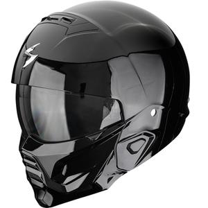 Jethelm mit Maske Scorpion EXO-COMBAT II Solid schwarz