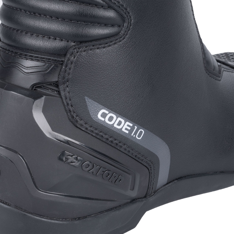 Oxford Code 1.0 D2D Motorradstiefel Schwarz