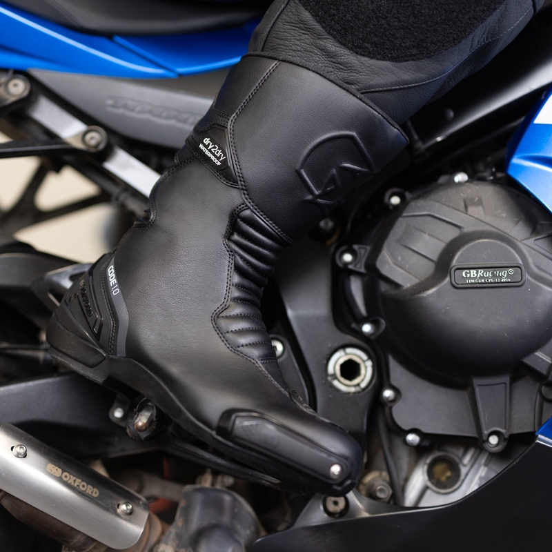 Oxford Code 1.0 D2D Motorradstiefel Schwarz
