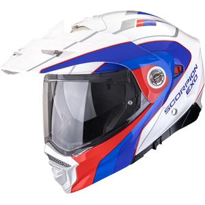 Enduro Motorradhelm Scorpion ADX-2 Kamps weiß-rot-blau