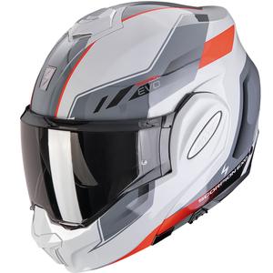 Scorpion EXO-TECH EVO Socius Motorrad-Klapphelm grau-rot