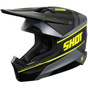 Motocross-Helm Shot Furious Dust matt fluo gelb