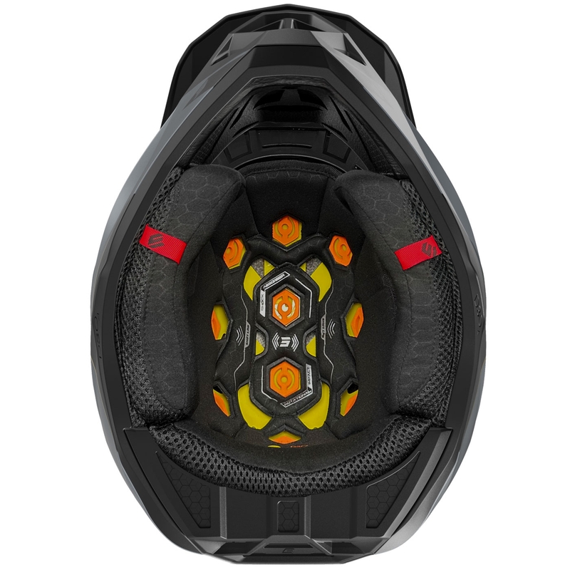 Motocrosshelm Shot Lite S10 matt schwarz-grau