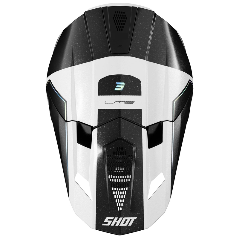 Motocross-Helm Shot Lite S10 holographic pearl