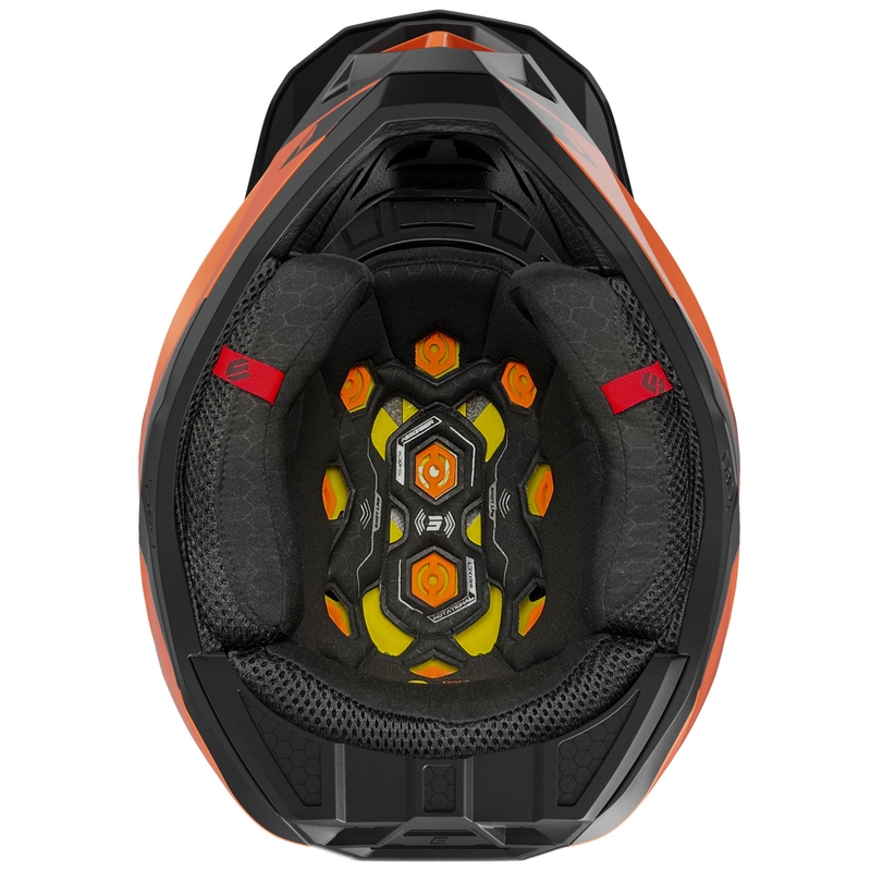 Motocross-Helm Shot Lite S10 matt orange