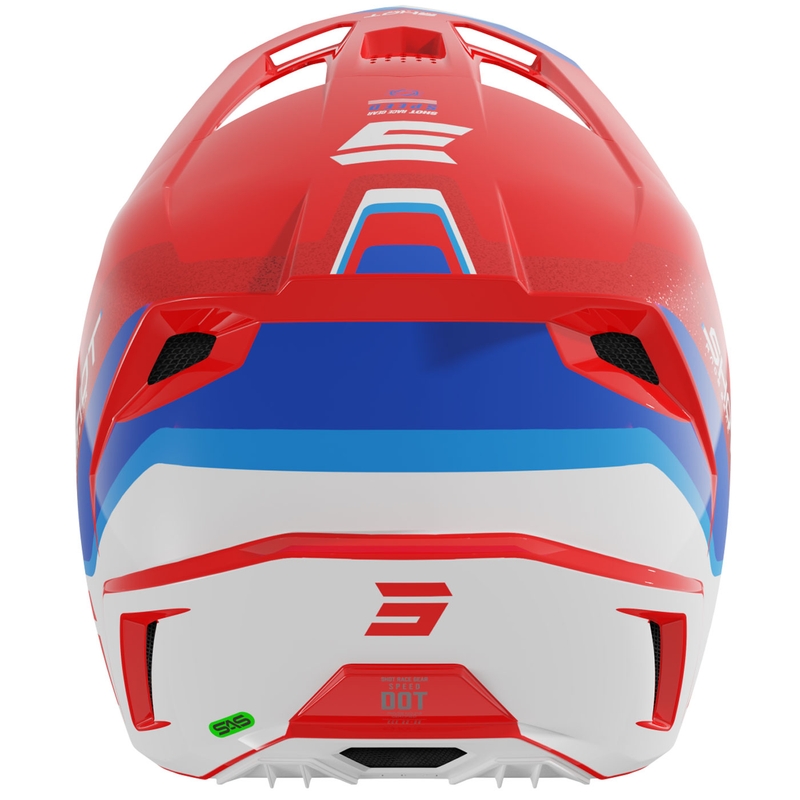 Motocross Helm Shot Speed Atomic Pearl Red