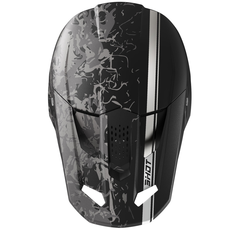 Motocross-Helm Shot Speed Battle mattschwarz