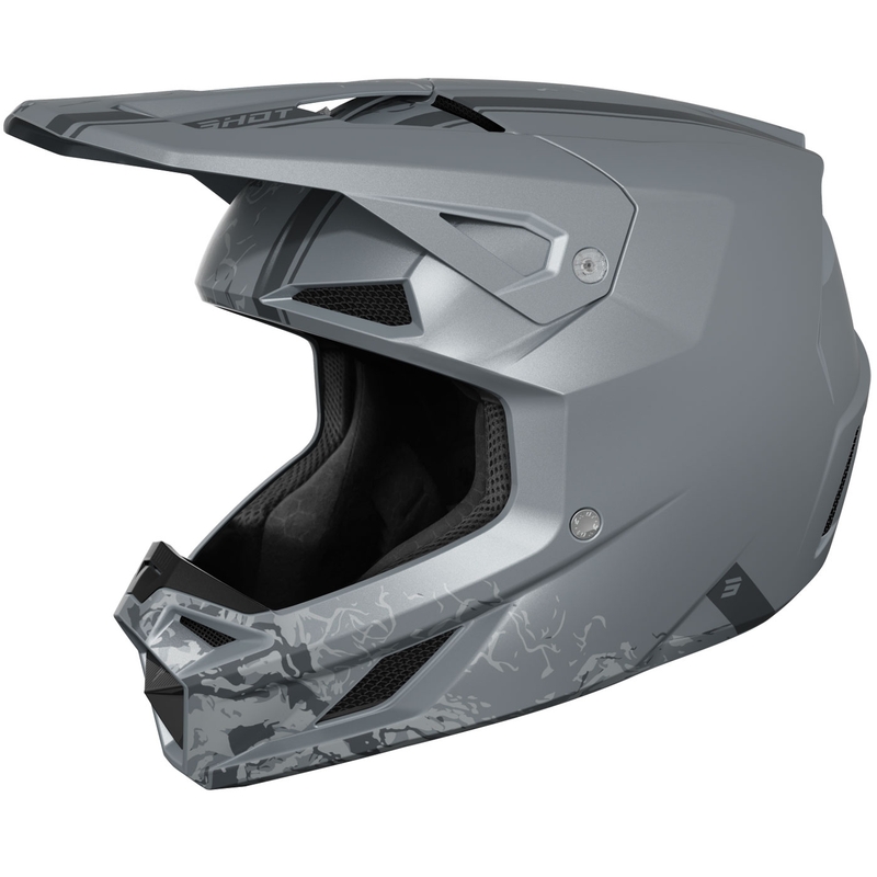 Motocross-Helm Shot Speed Battle mattgrau