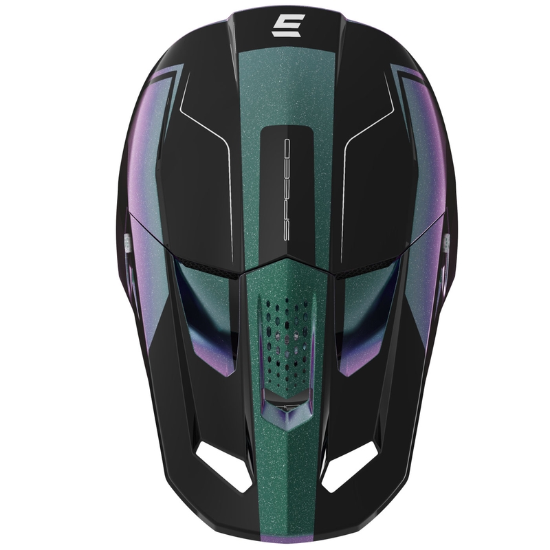 Motocross-Helm Shot Speed Fury glänzender Cameleon