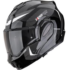 Scorpion EXO-TECH EVO PRO Accuti Motorrad-Klapphelm schwarz-silber