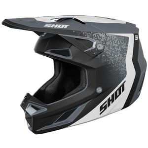 Motocross-Helm Shot Speed Hybrid mattgrau