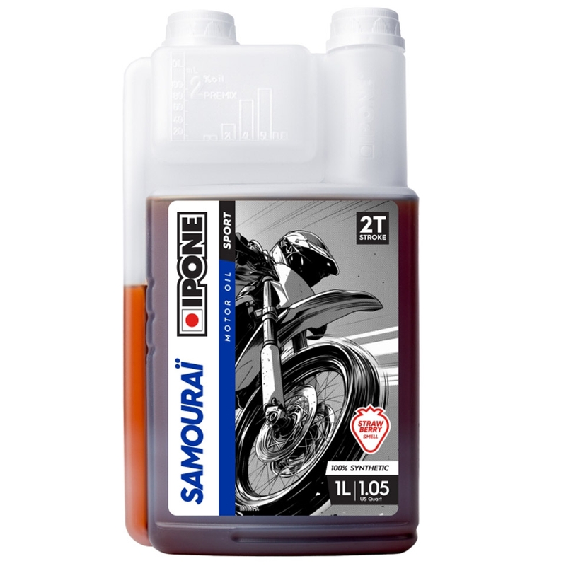 Synthetisches Motoröl Ipone Samourai Racing 2T 1 l Erdbeere