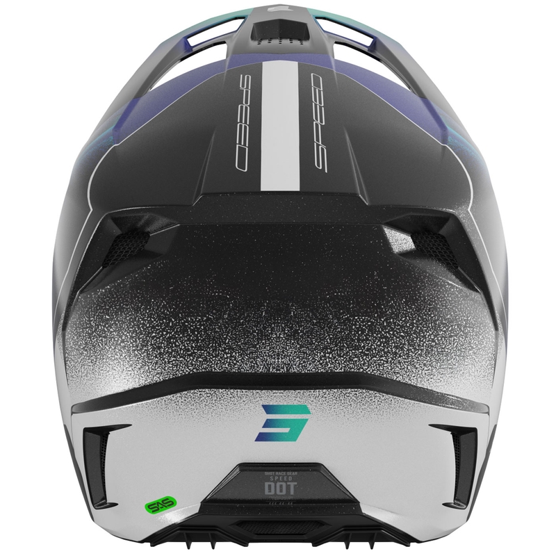 Motocross Helm Shot Speed Olymp Pearl Blue