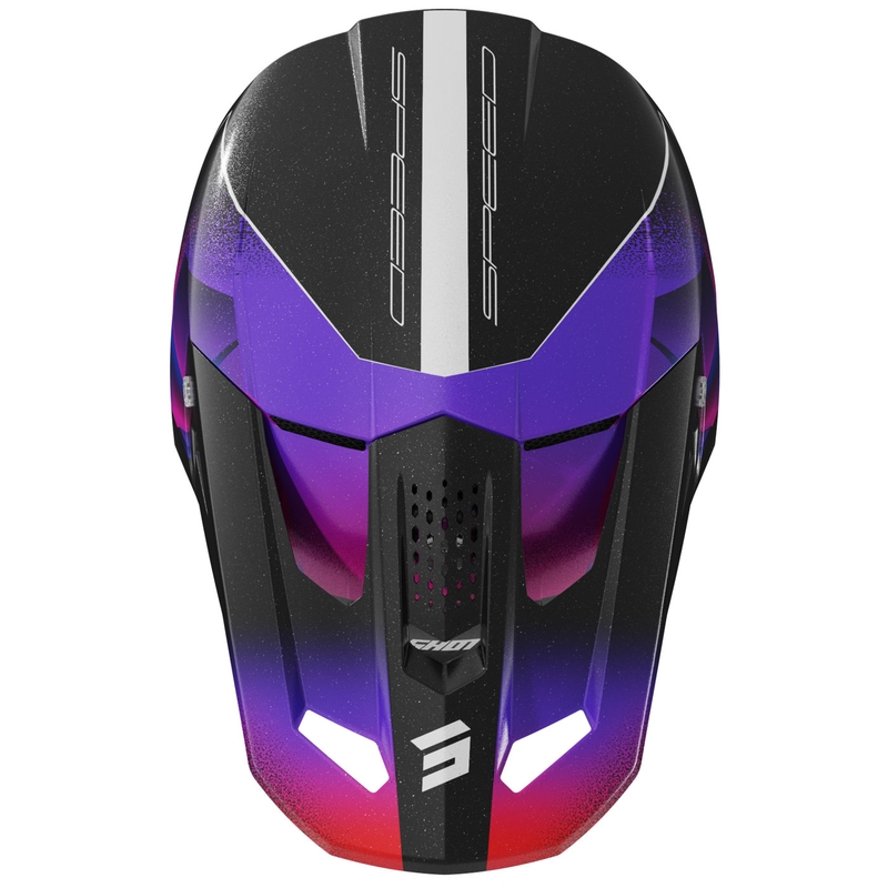 Motocross Helm Shot Speed Olymp Pearl Purple