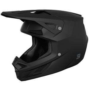 Motocross-Helm Shot Speed Solid mattschwarz