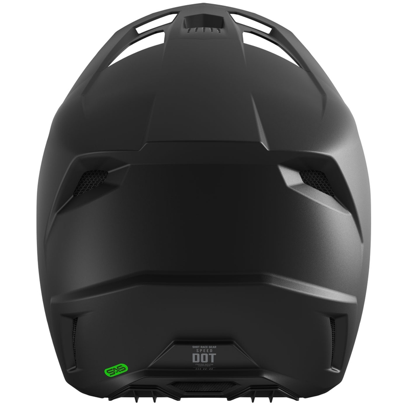 Motocross-Helm Shot Speed Solid mattschwarz