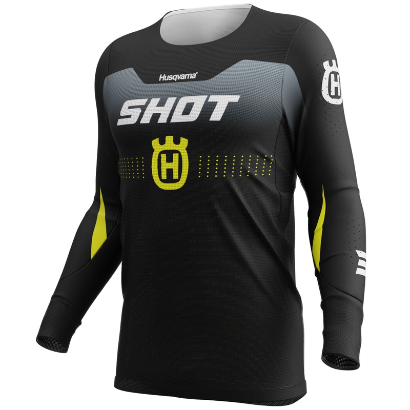 Shot Aerolite HVA 26 Motocross-Trikot schwarz-grau