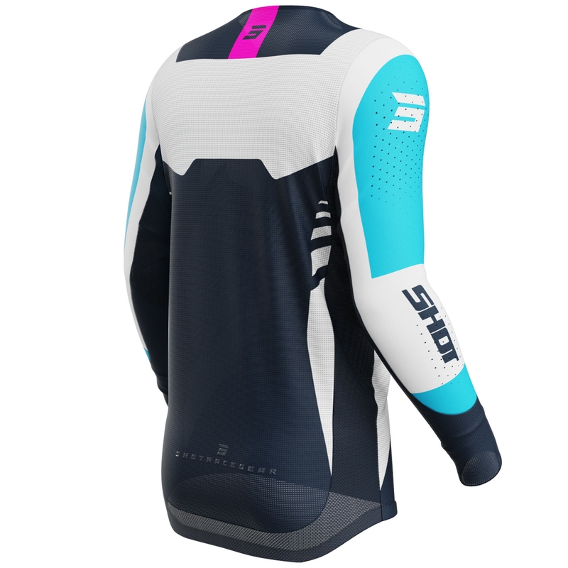 Motocross-Trikot Shot Aerolite Sprint blau