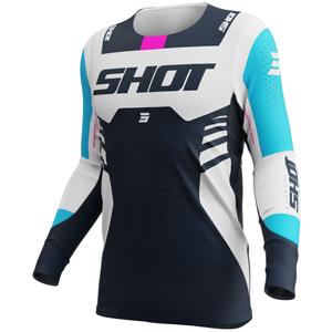 Motocross-Trikot Shot Aerolite Sprint blau
