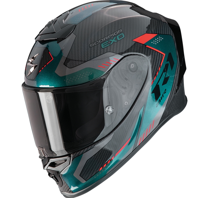 Scorpion EXO-R1 EVO II Carbon Air Propel Integralhelm Schwarz-Grün