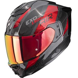Scorpion EXO-1500 Carbon Air Platted Integralhelm Schwarz-Rot
