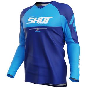 Motocross Trikot Shot Draw Private blau