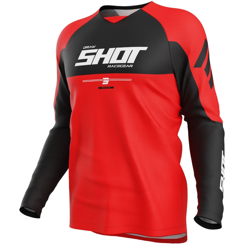 Motocross Trikot Shot Draw Private rot