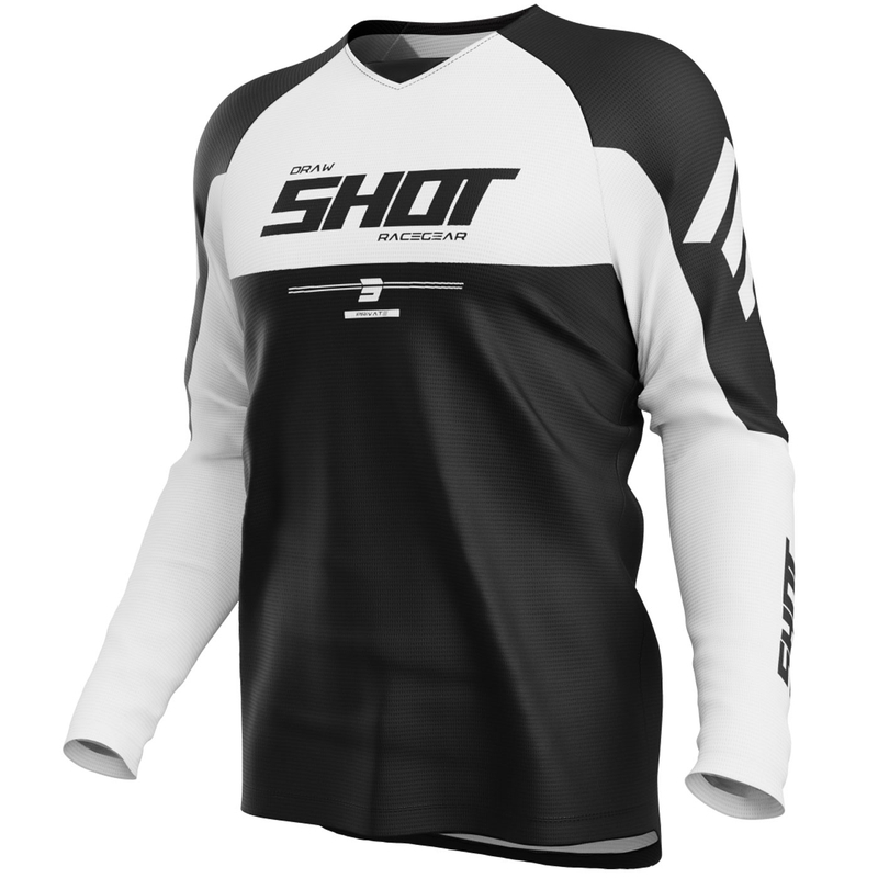 Shot Draw Private Motocross-Trikot weiß