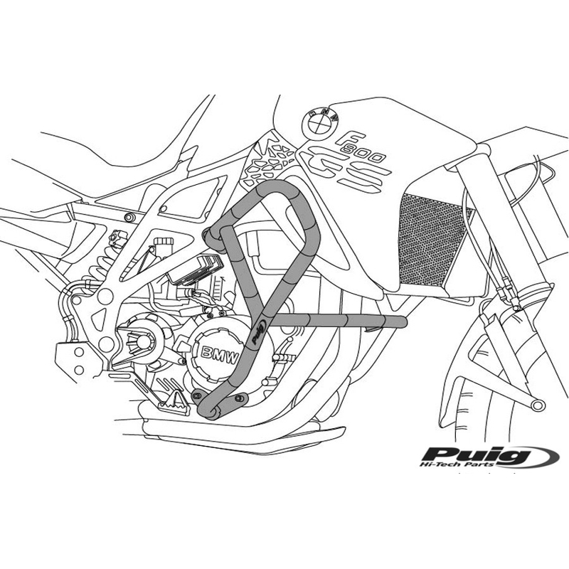 Motor Schutzrahmen PUIG schwarz