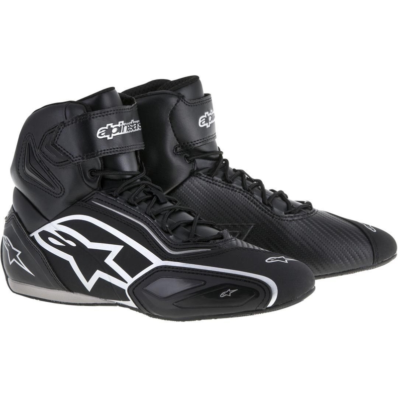 Alpinestars Faster 2 schwarz und silber Motorradstiefel