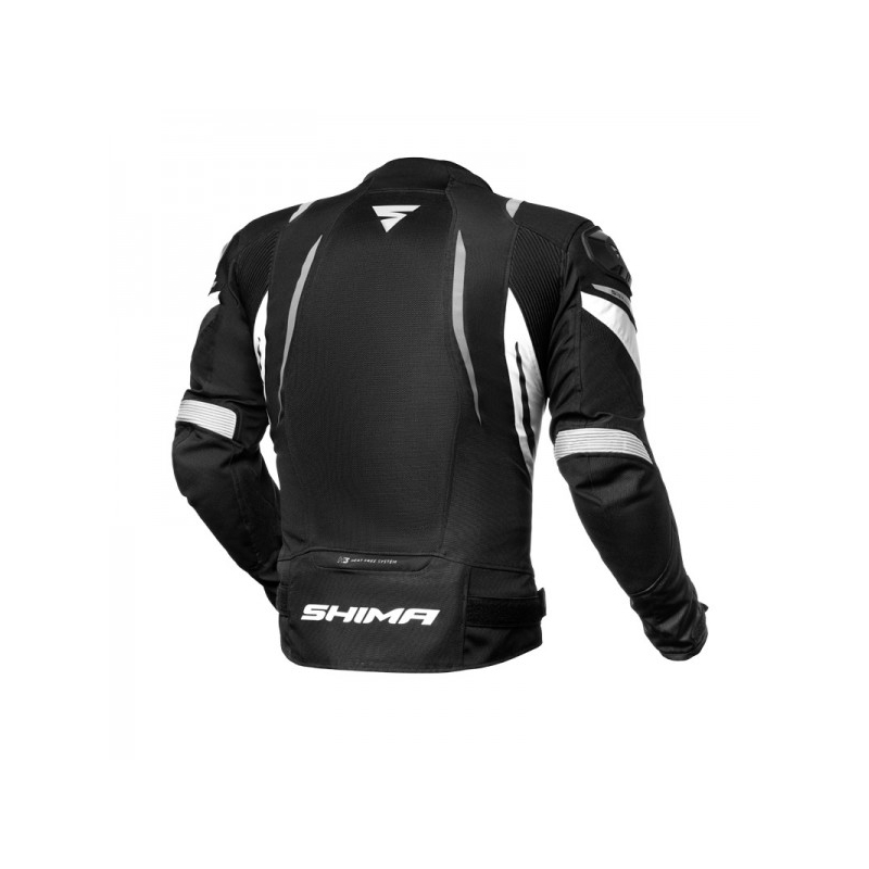 Shima Mesh Pro Schwarz-Weiß-Motorradjacke Ausverkauf