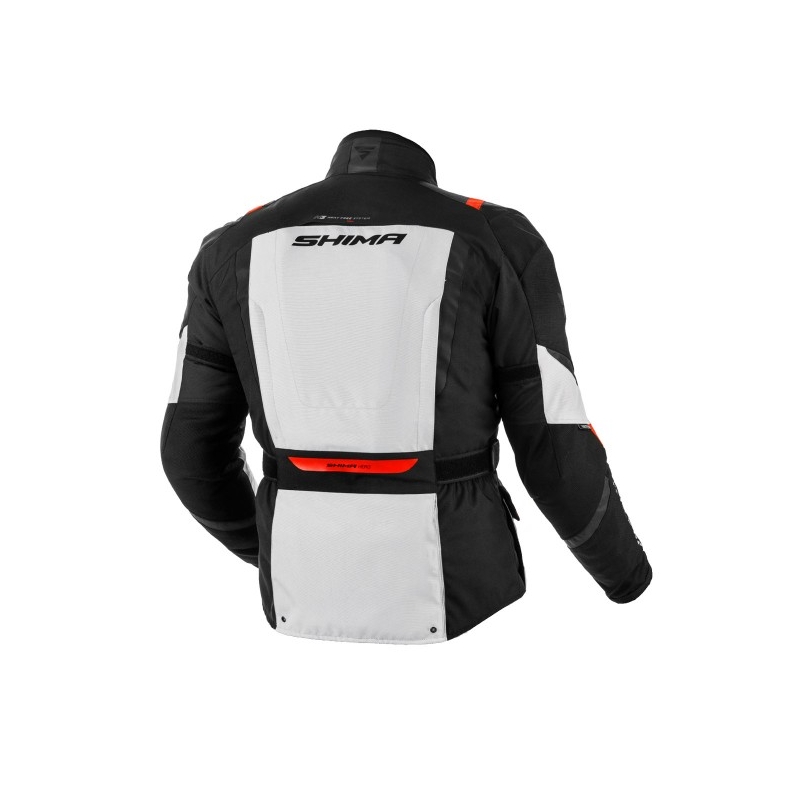 Shima Hero schwarz-grau-rote Motorradjacke
