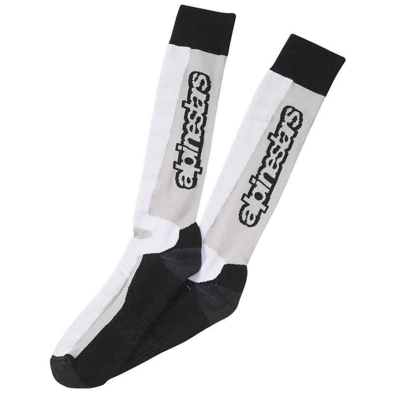 Alpinestars Touring Sommersocken schwarz-grau-weiß